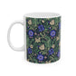 Ceramic Mug inspired by William Morris in an Arts & Crafts pattern called Compton Collection (Bluebell Cottage)