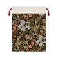 Christmas Santa Sack under a Christmas Tree inspired by William Morris & Co  in a Golden Lily Collection (Midnight)