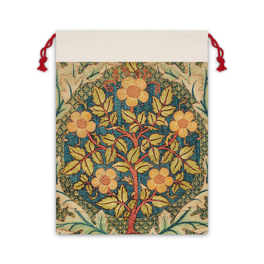 A multicolored floral pattern Christmas Santa Sack inspired by William Morris.