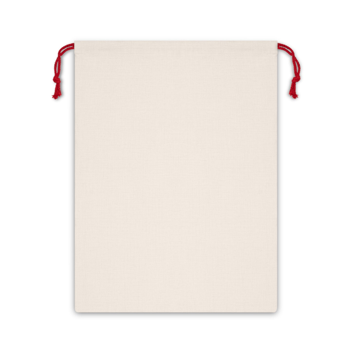 A beige Christmas Santa sack with a floral pattern inspired by William Morris - Honeysuckle Collection.