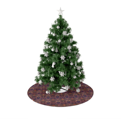 Decorated Christmas tree with ornaments on a white background