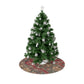 Decorated Christmas tree with ornaments on a white background