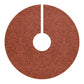 Christmas Tree Skirt by William Morris & Co in a pattern called Acorn & Oak Leaves Collection in a rusty red colour