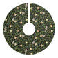 Christmas Tree Skirt by William Morris & Co in a pattern called Bird & Pomegranate Collection (Onyx) in floral black, green and beige
