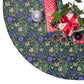 Christmas Tree Skirt by William Morris & Co in a floral pattern called Compton Collection (Bluebell Cottage)