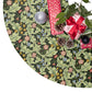 Christmas Tree Skirt by William Morris & Co in a floral pattern called Leicester Collection (Green)