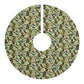Christmas Tree Skirt by William Morris & Co in a floral pattern called Leicester Collection (Green)