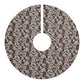 Christmas Tree Skirt by William Morris & Co in a floral pattern called Leicester Collection (Mocha)