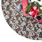 Christmas Tree Skirt by William Morris & Co in a floral pattern called Leicester Collection (Royal)