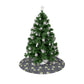 Decorated Christmas tree with ornaments on a white background