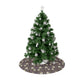 Decorated Christmas tree with ornaments on a white background