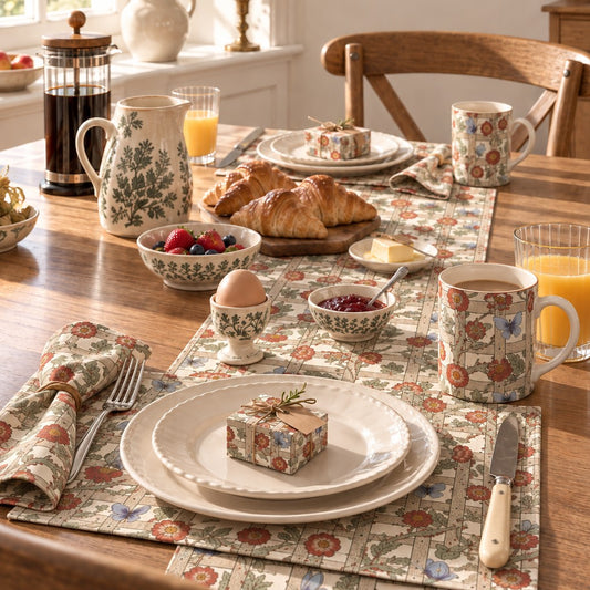 Cloth Napkins inspired by William Morris - Trellis Collection (Set of 4)