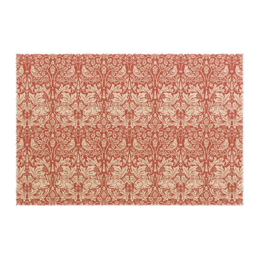 Coconut Coir Doormat inspired by William Morris & Co - Brer Rabbit Collection (Red) floral pattern