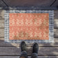 Coconut Coir Doormat inspired by William Morris & Co - Brer Rabbit Collection (Red) floral pattern