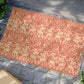 Coconut Coir Doormat inspired by William Morris & Co - Brer Rabbit Collection (Red) floral pattern