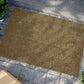 Rectangular coconut coir doormat with an intricate floral pattern inspired by William Morris.