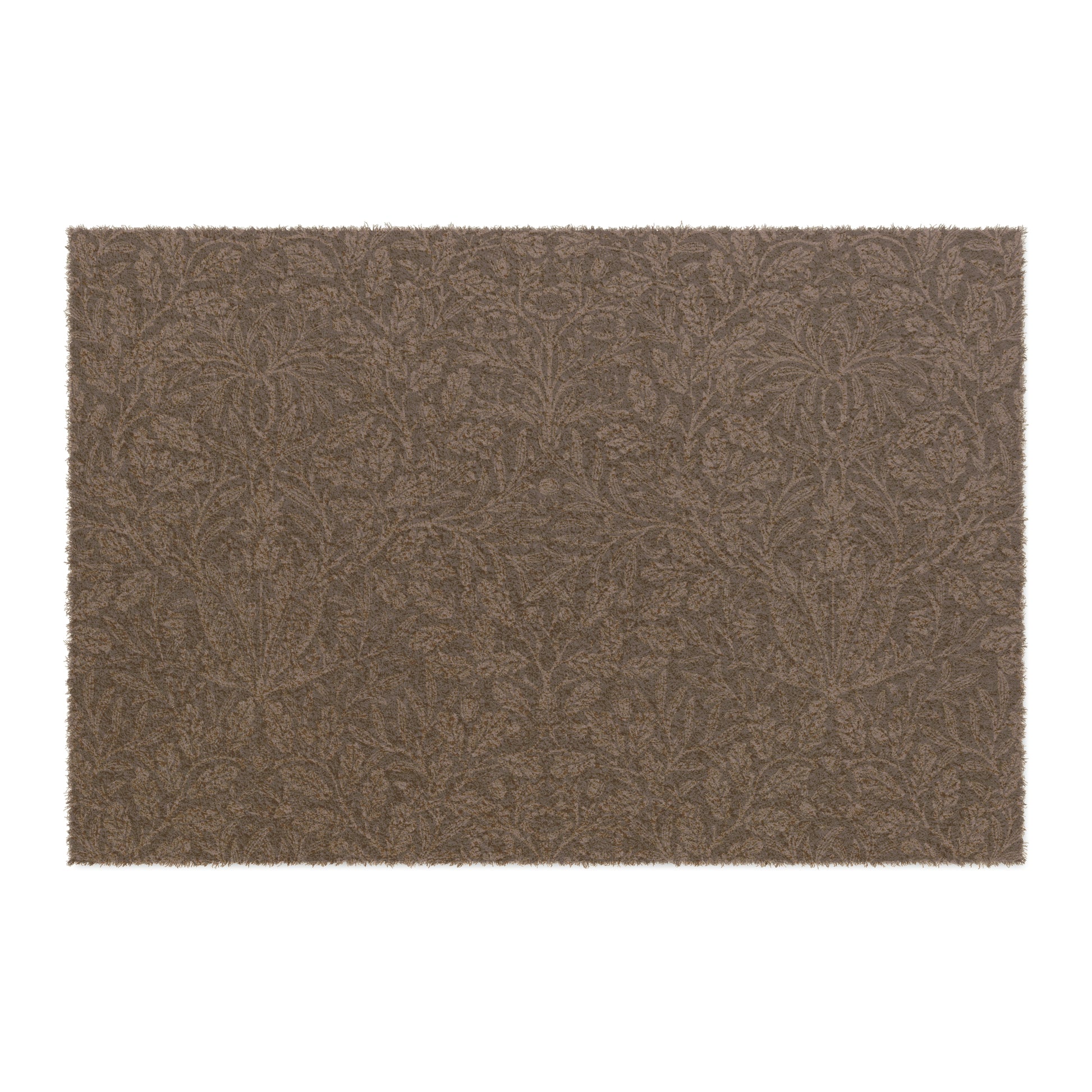 Coconut Coir Doormat inspired by William Morris - Acorns and Oak Leaves Collection (Smoky Blue)
