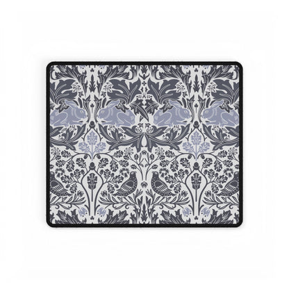Decorative blanket with a floral and animal pattern on a white background