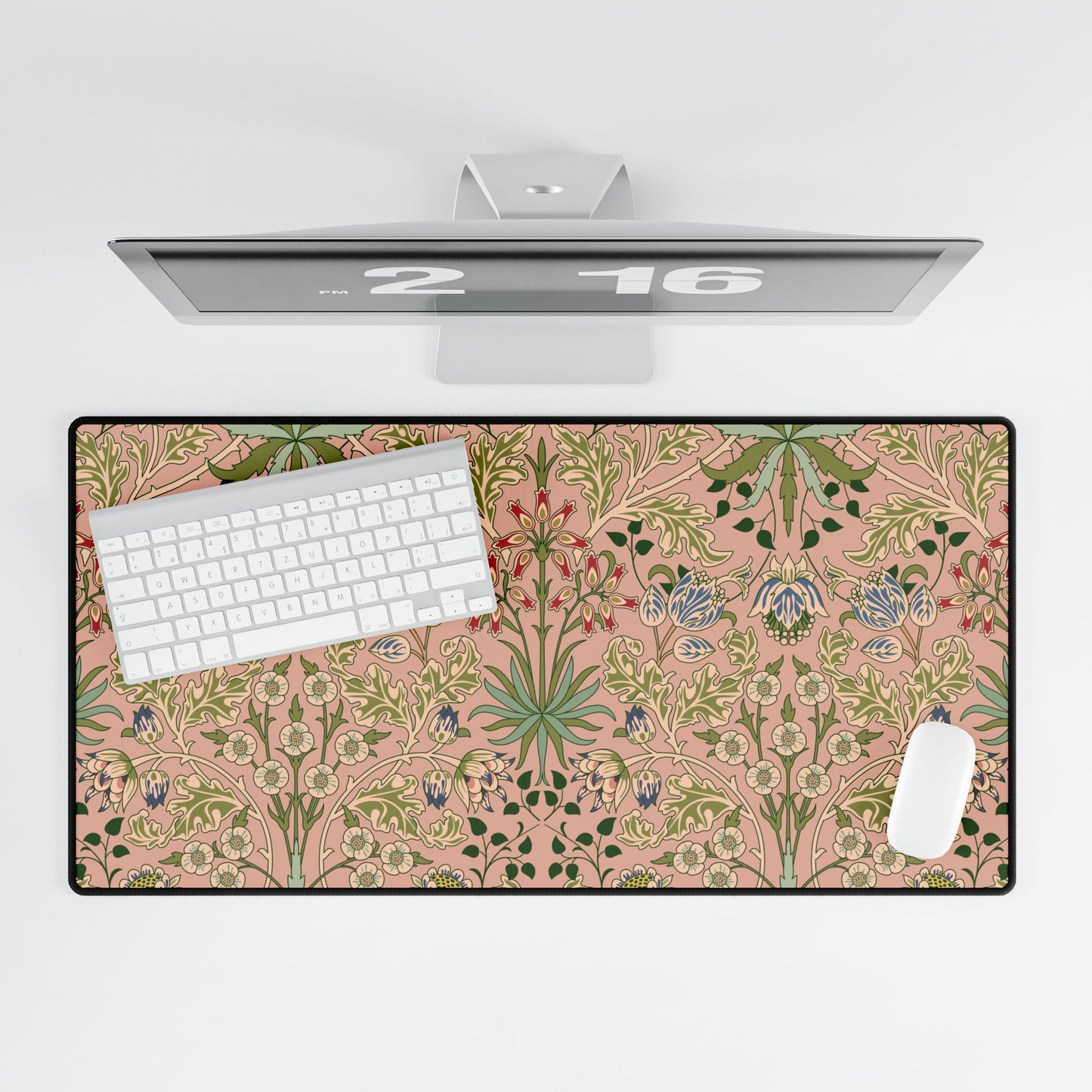 Computer Desk Mat inspired by William Morris - Hyacinth Collection (Blossom)