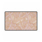 Decorative mat with floral pattern on a beige background