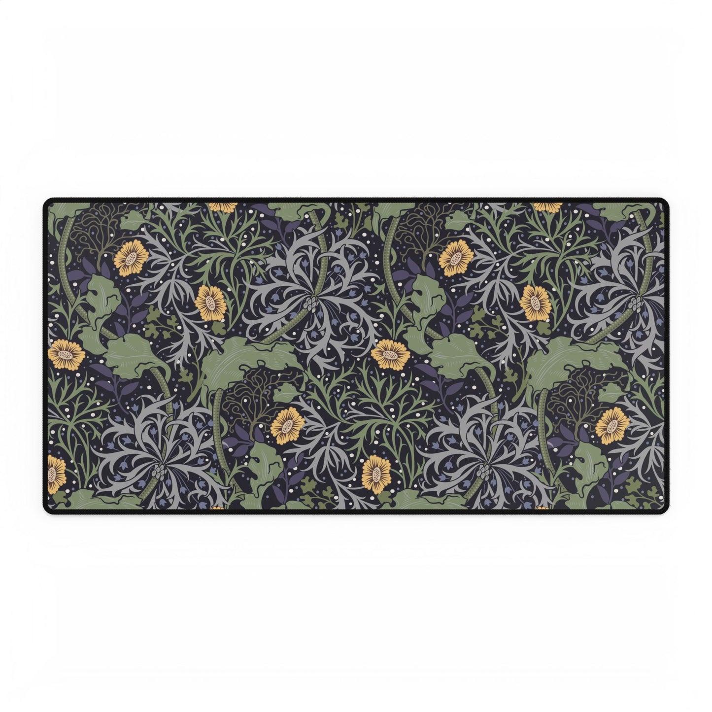 Decorative mat with intricate floral pattern on a white background