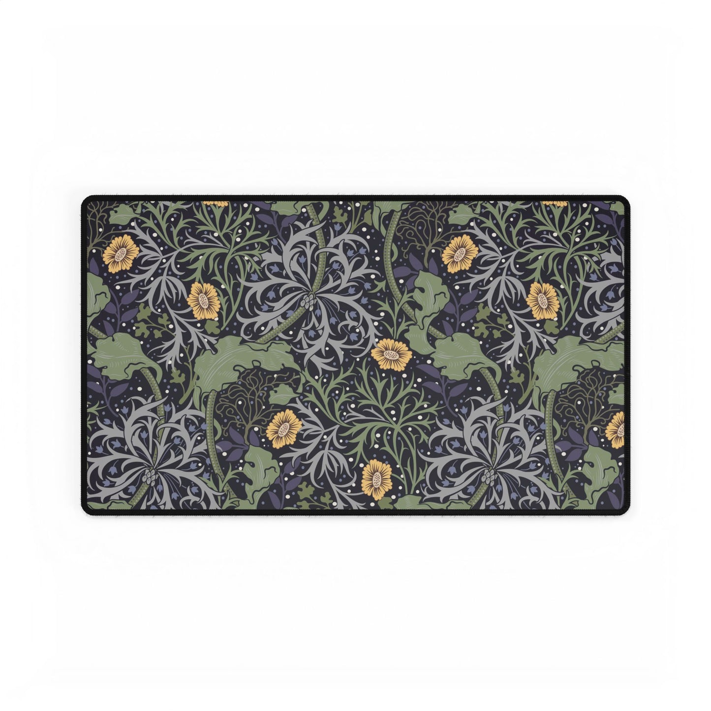 Decorative mat with floral pattern on a white background