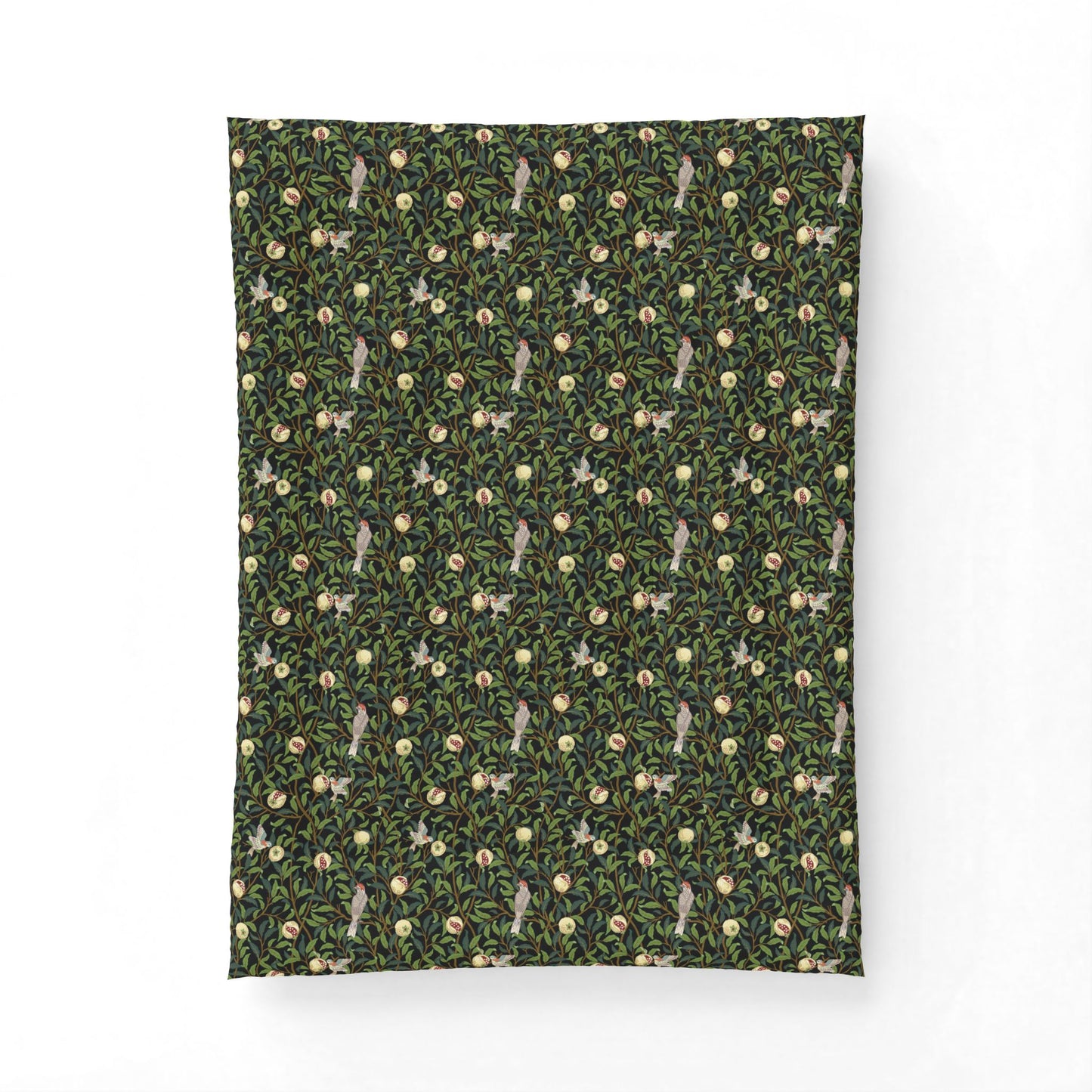 Patterned fabric with animal design on a white background