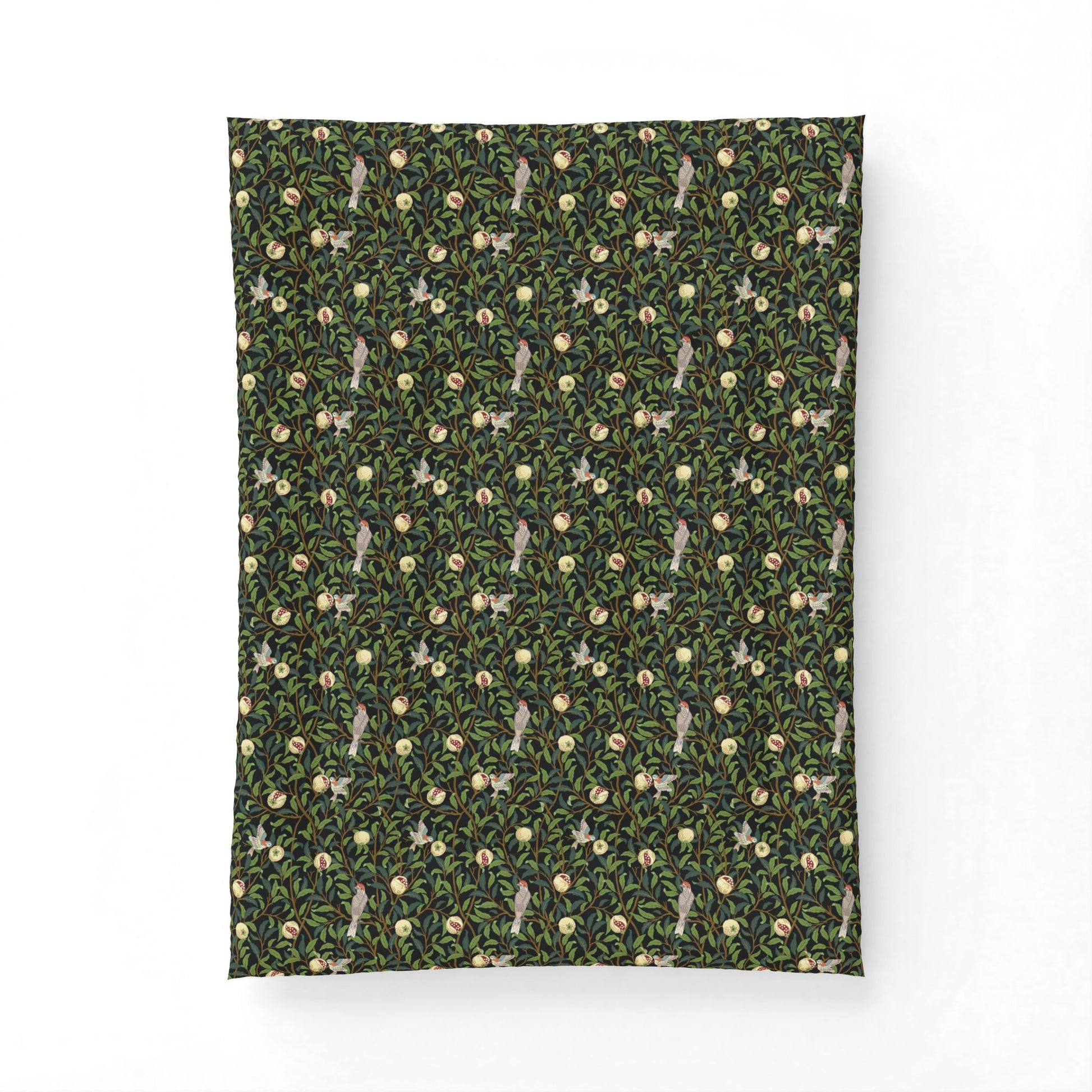 Patterned fabric with animal design on a white background