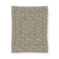 Patterned fabric swatch on a white background