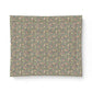 Floral patterned fabric swatch on a white background