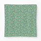 Floral patterned fabric swatch on a white background