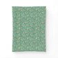 Floral patterned fabric swatch on a white background