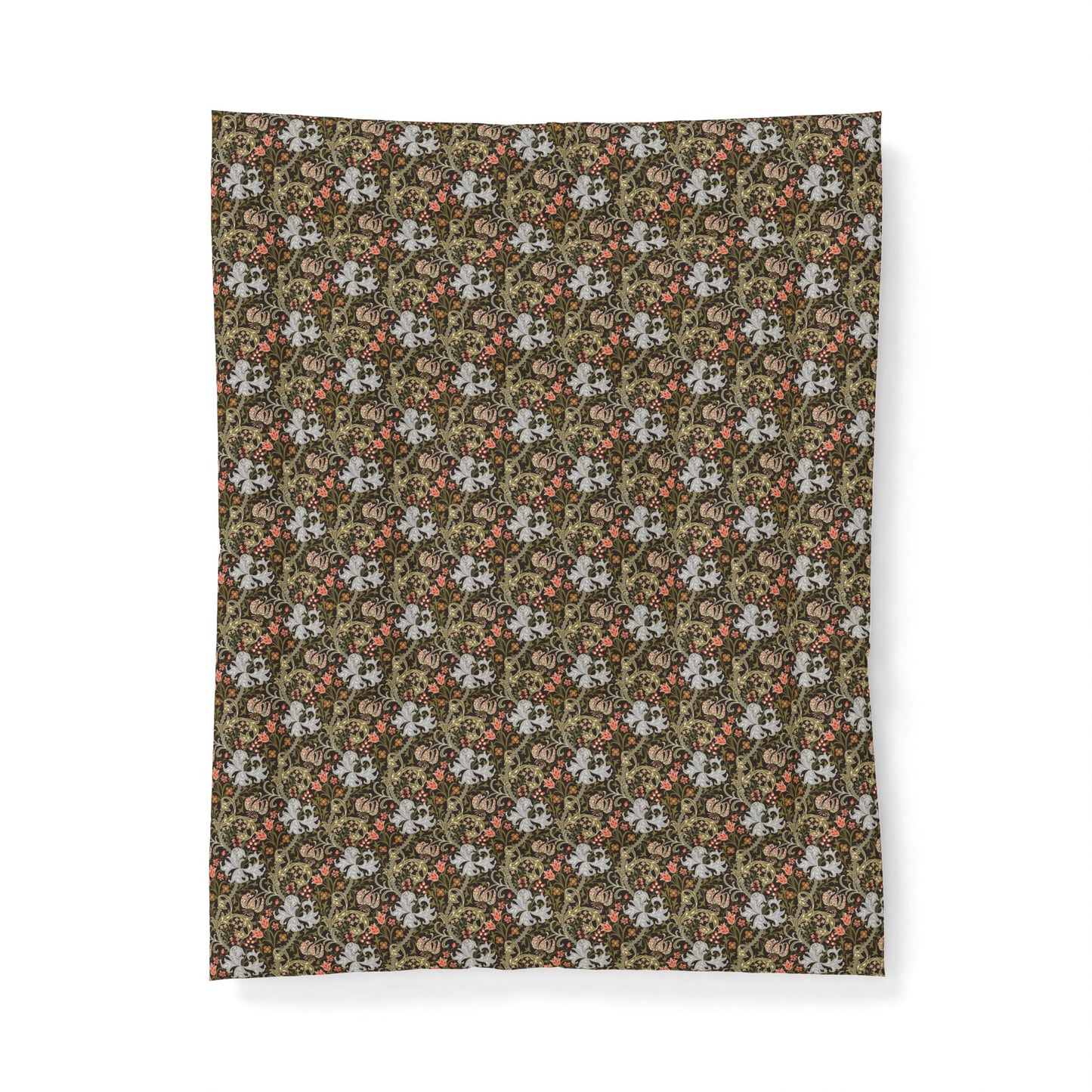 Cotton Comforter inspired by William Morris - Golden Lily Collection (Midnight)