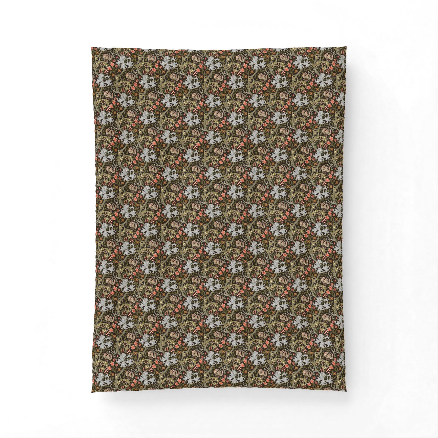 Cotton Comforter inspired by William Morris - Golden Lily Collection (Midnight)