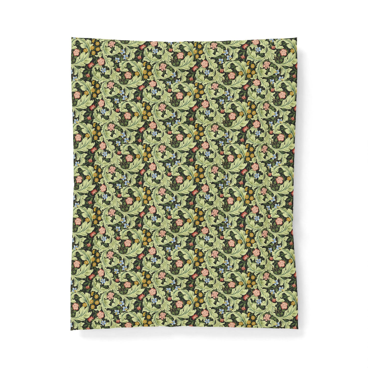 Patterned fabric swatch on a white background