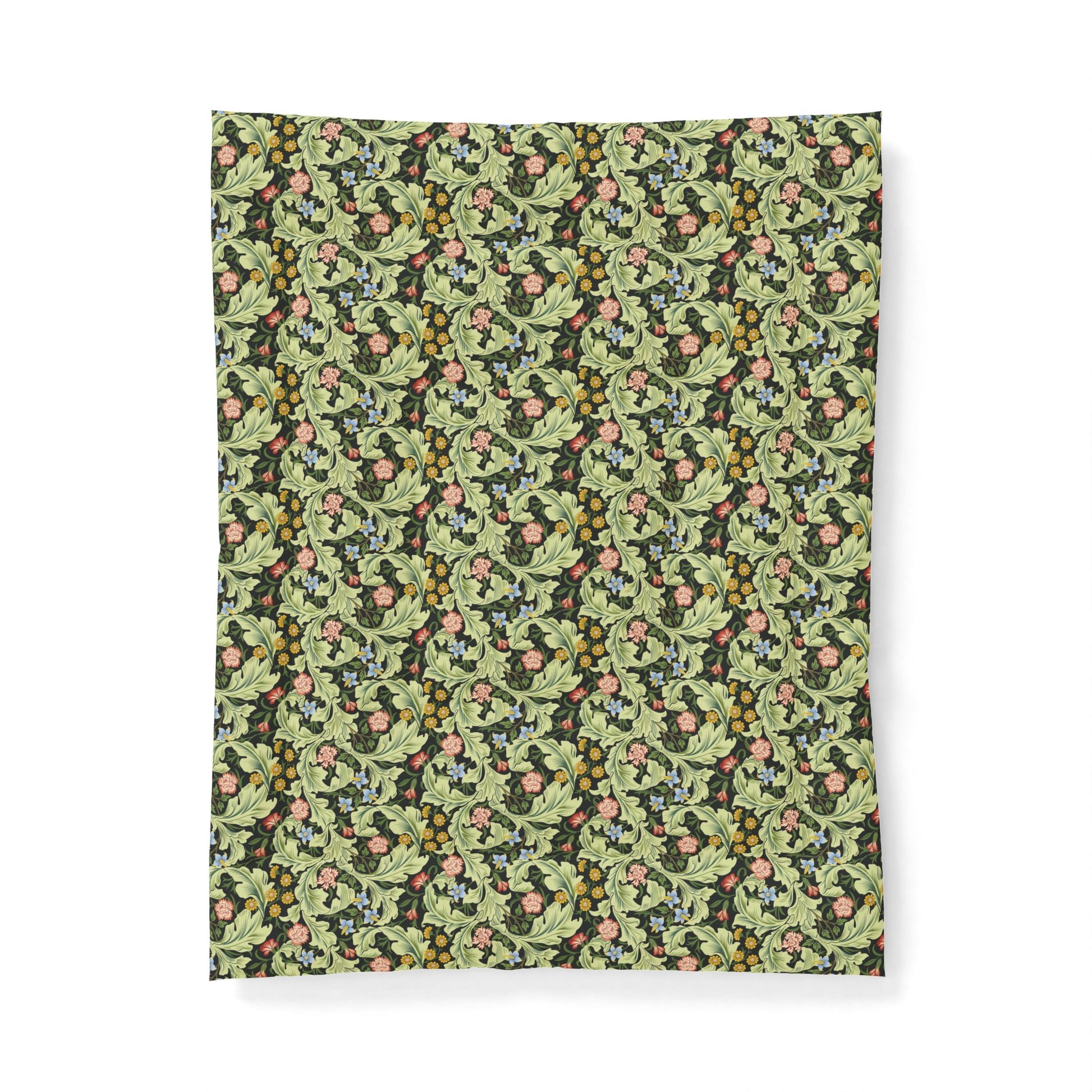 Patterned fabric swatch on a white background
