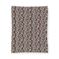 Patterned fabric swatch on a white background