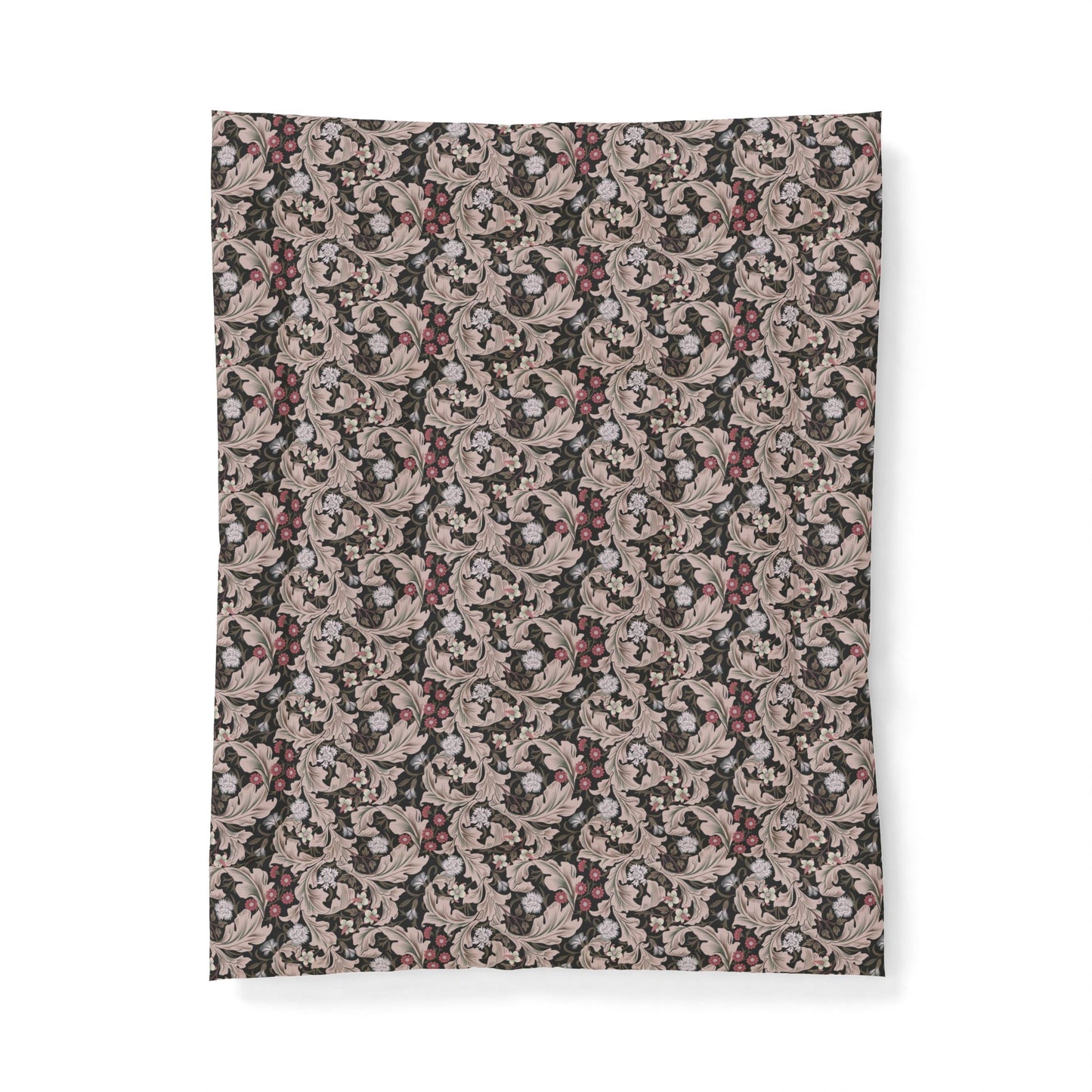 Patterned fabric swatch on a white background