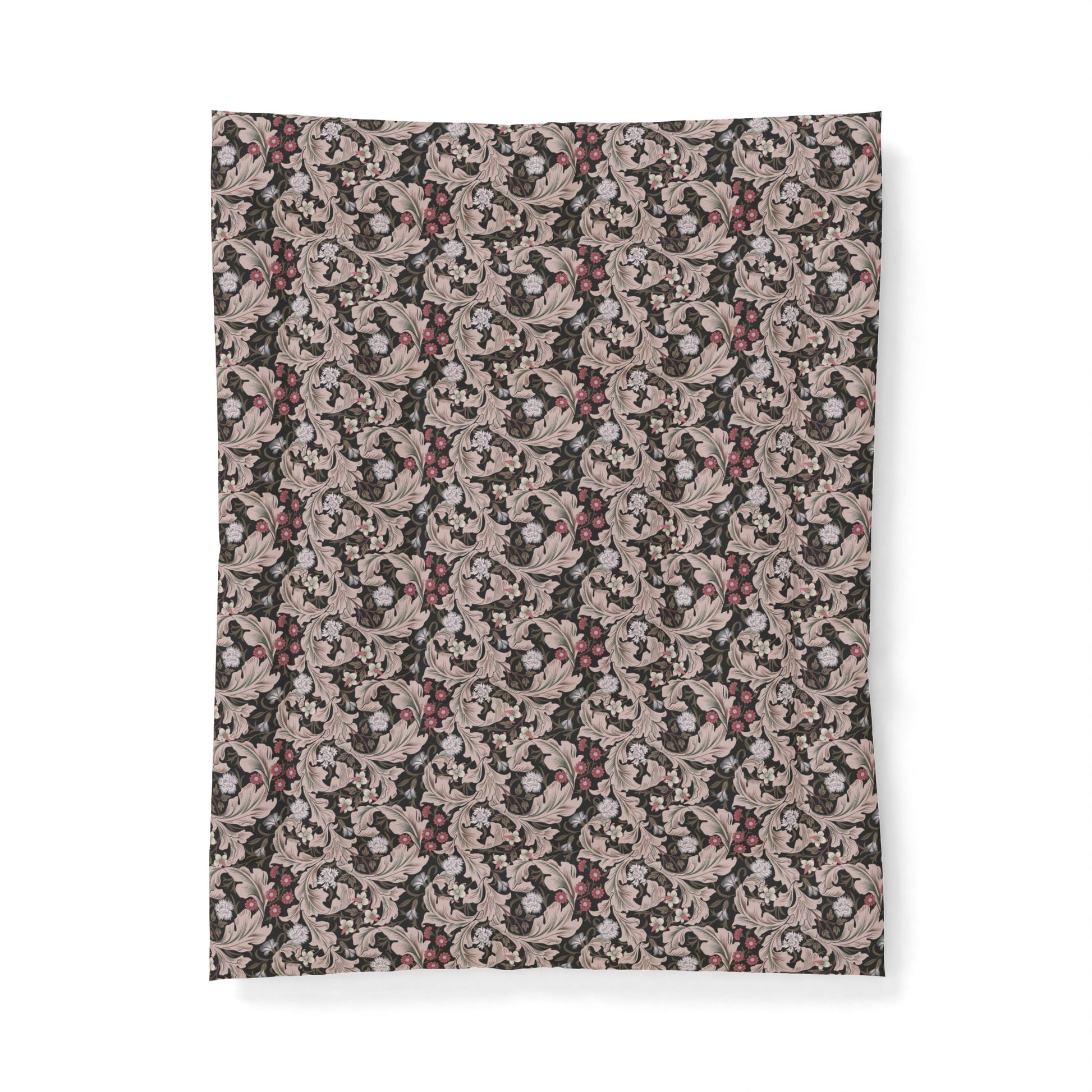Patterned fabric swatch on a white background