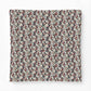 Floral patterned fabric swatch on a white background