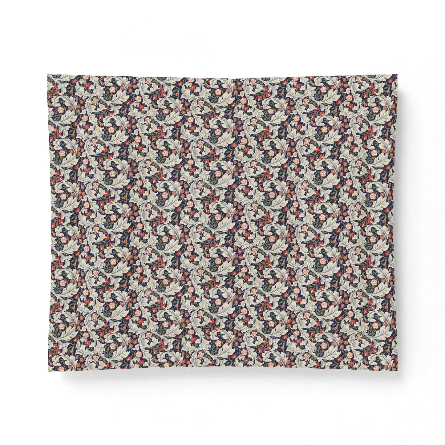 Floral patterned fabric swatch on a white background