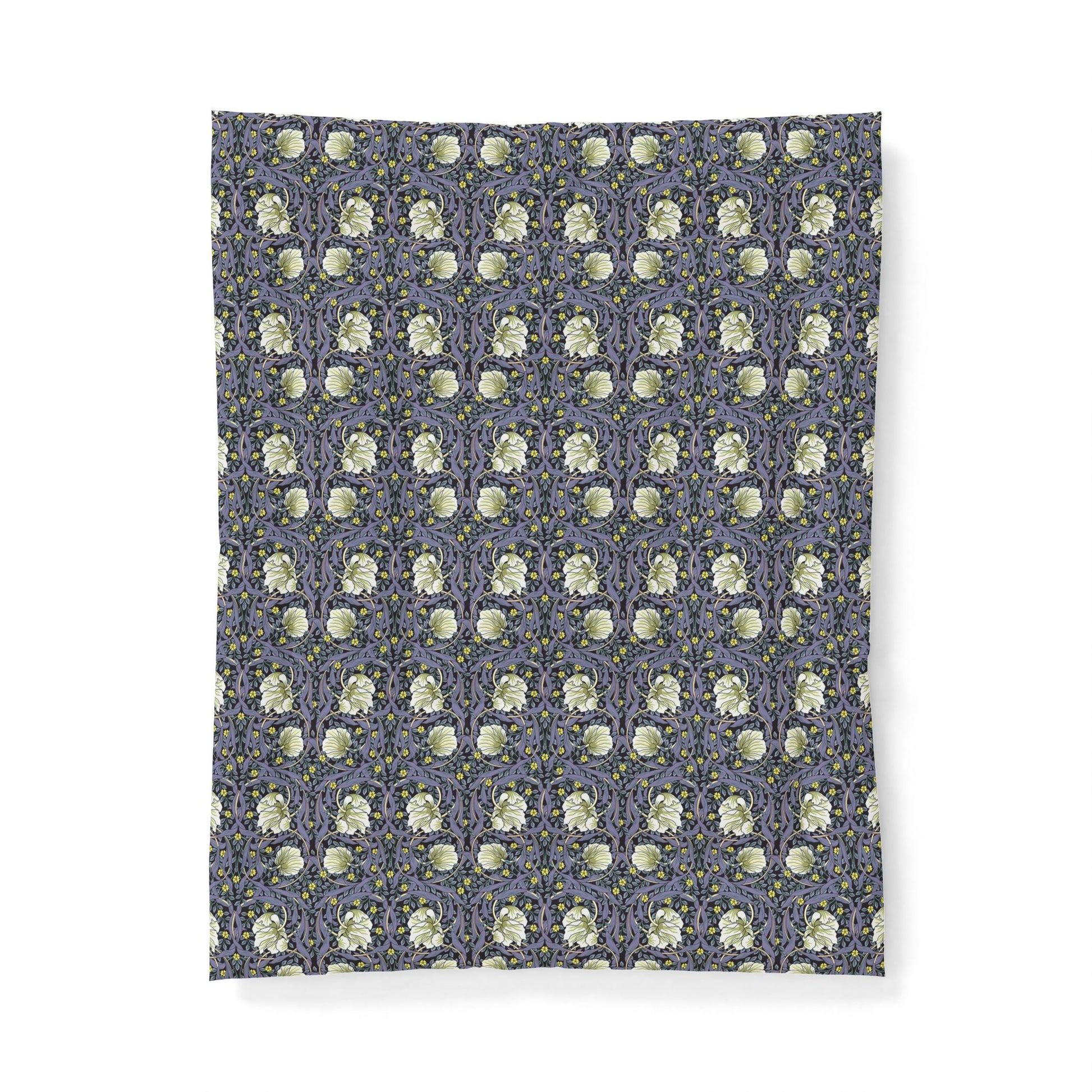 Floral patterned fabric swatch on a white background