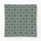 Floral patterned fabric swatch on a white background