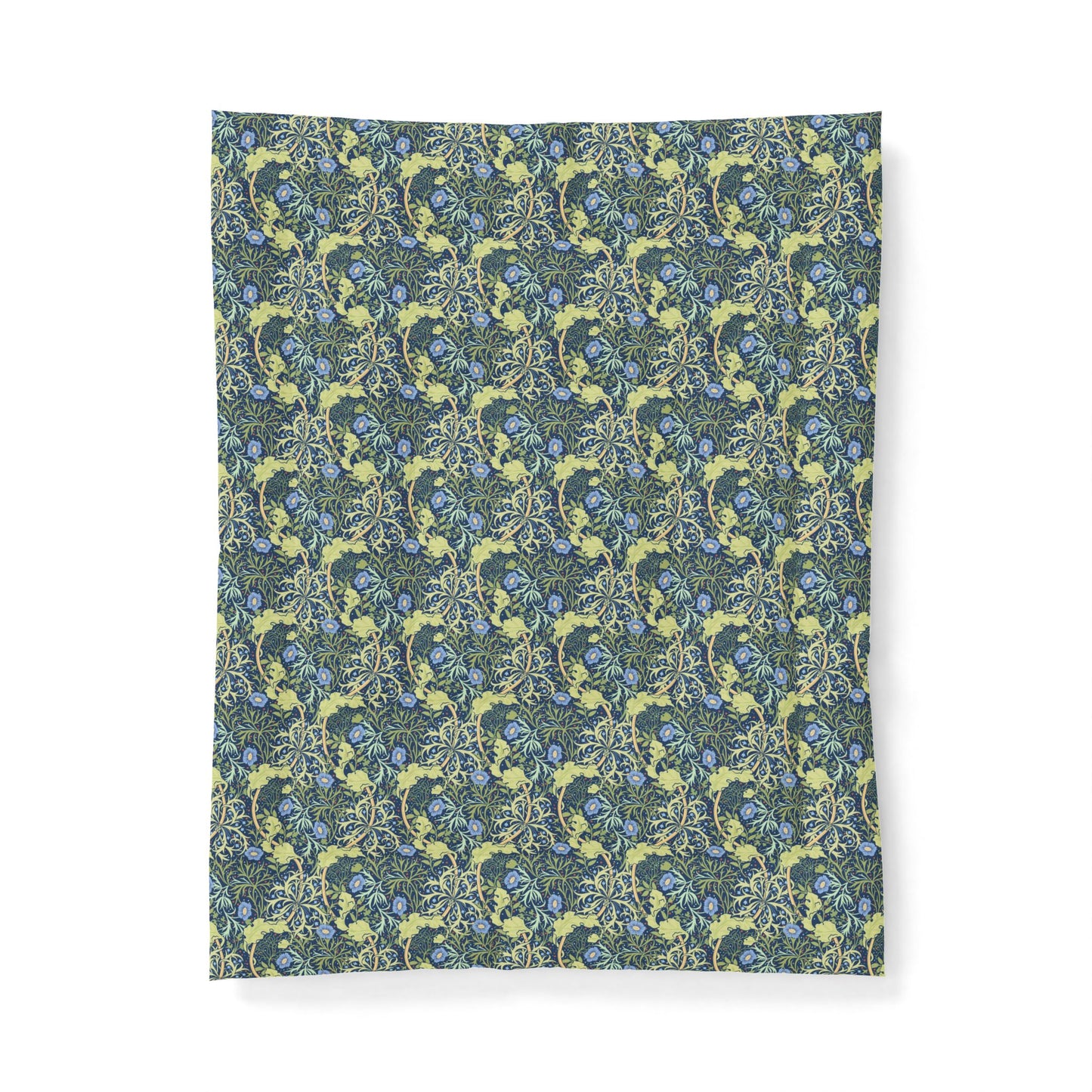 Patterned fabric swatch on a white background