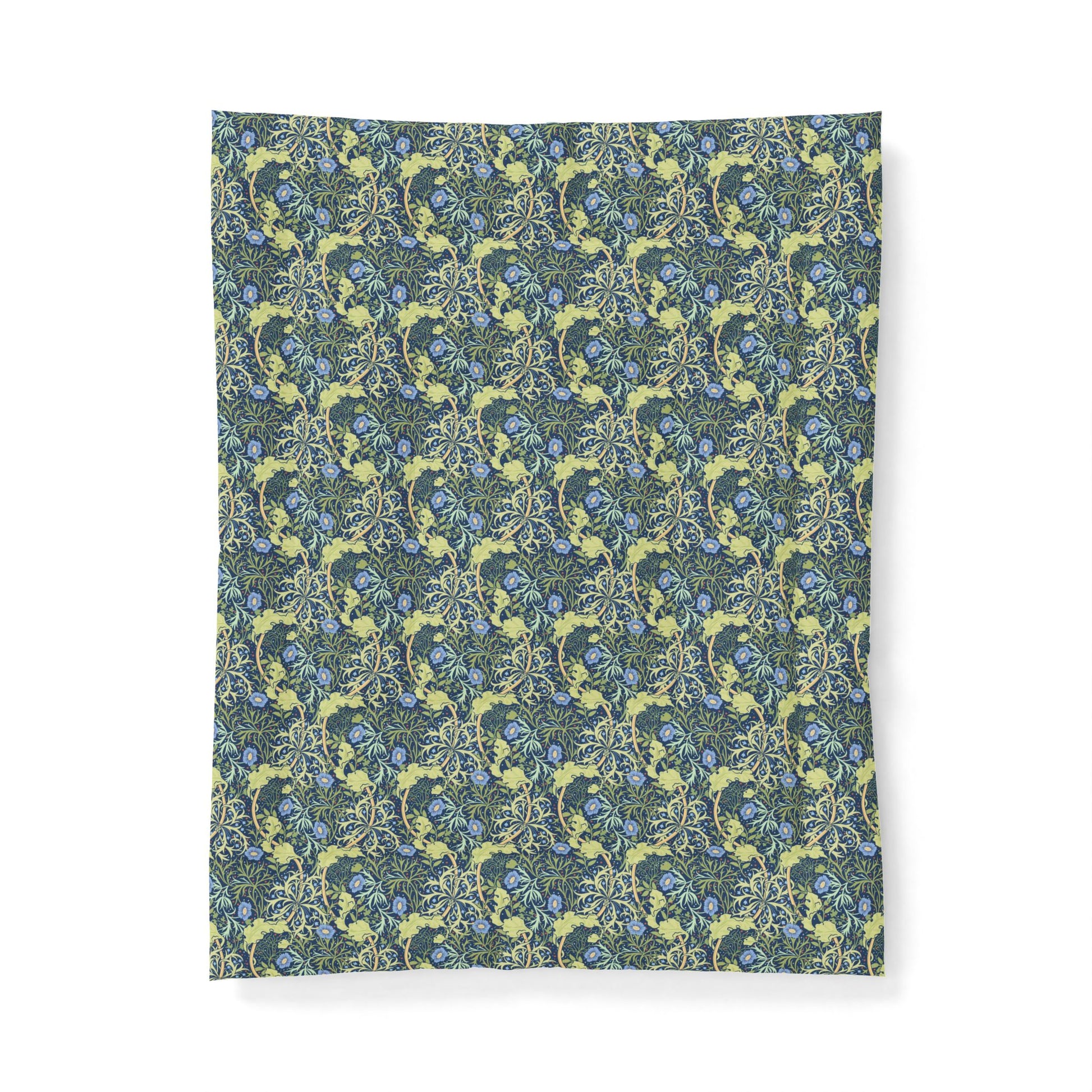 Patterned fabric swatch on a white background