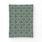 Floral patterned fabric swatch on a white background