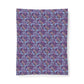 Patterned fabric swatch on a white background