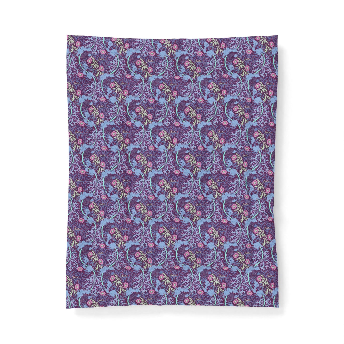 Patterned fabric swatch on a white background