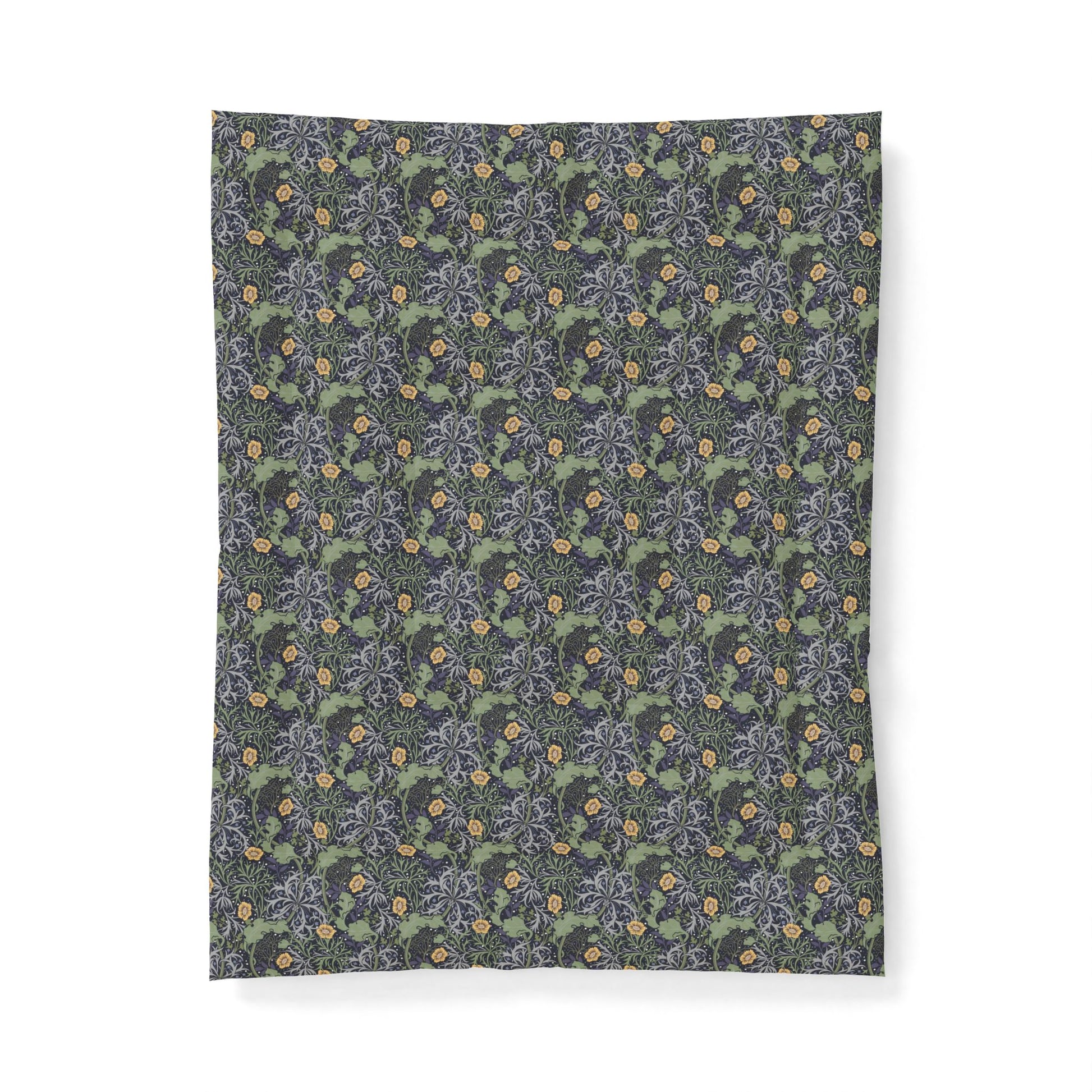 Patterned fabric swatch on a white background