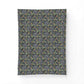 Floral patterned fabric swatch on a white background
